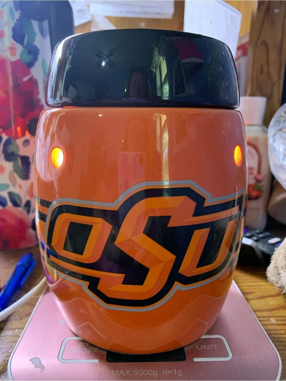 Scentsy Campus Collection Oklahoma State Cowboys Wax Warmer Rare Full Size